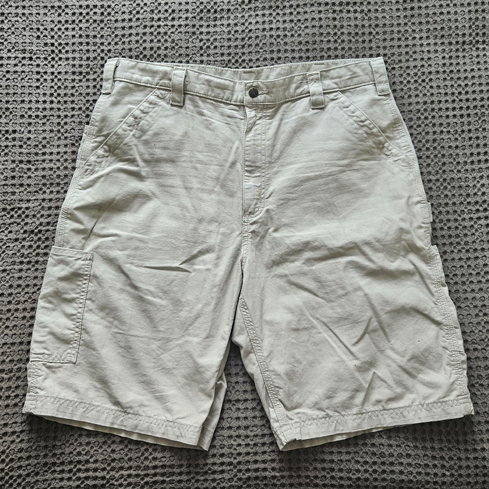 Mens Carhartt Canvas Cargo Shorts Size 38